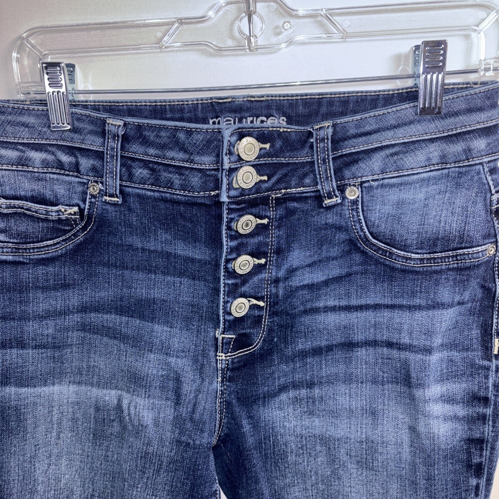 Maurices M Jeans High Rise Skinny Stretch 5 Button Fly Casual Basic - Picture 3 of 12